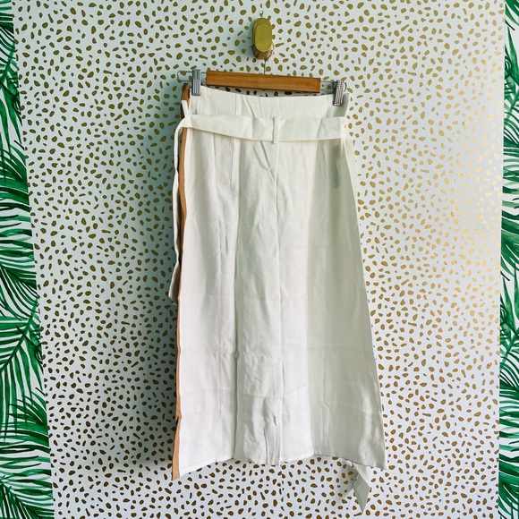 NWT Mango Bicolor buttoned skirt Colorblock Small - Picture 7 of 8